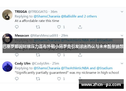 巴塞罗那因财报压力宣布外租小将罗克引发球迷热议与未来前景猜想 巴塞罗那因财报压力宣布外租小将罗克引发球迷热议与未来前景猜想